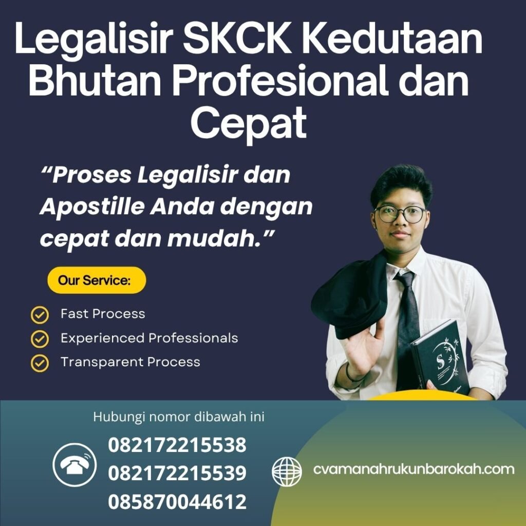 Legalisir SKCK Kedutaan Bhutan Profesional dan Cepat (1)