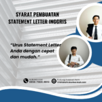 Syarat Pembuatan Statement Letter Inggris