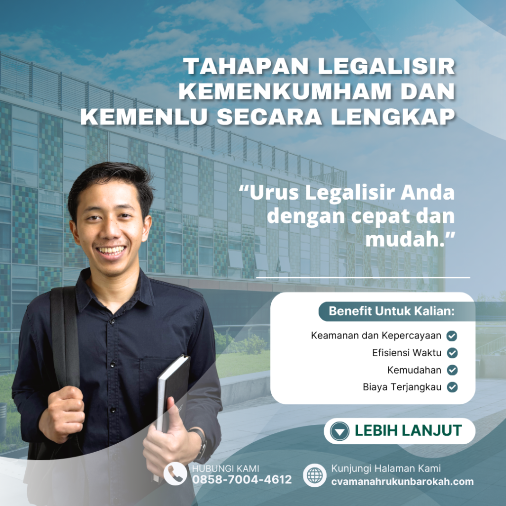 Tahapan Legalisir Kemenkumham dan Kemenlu Secara Lengkap