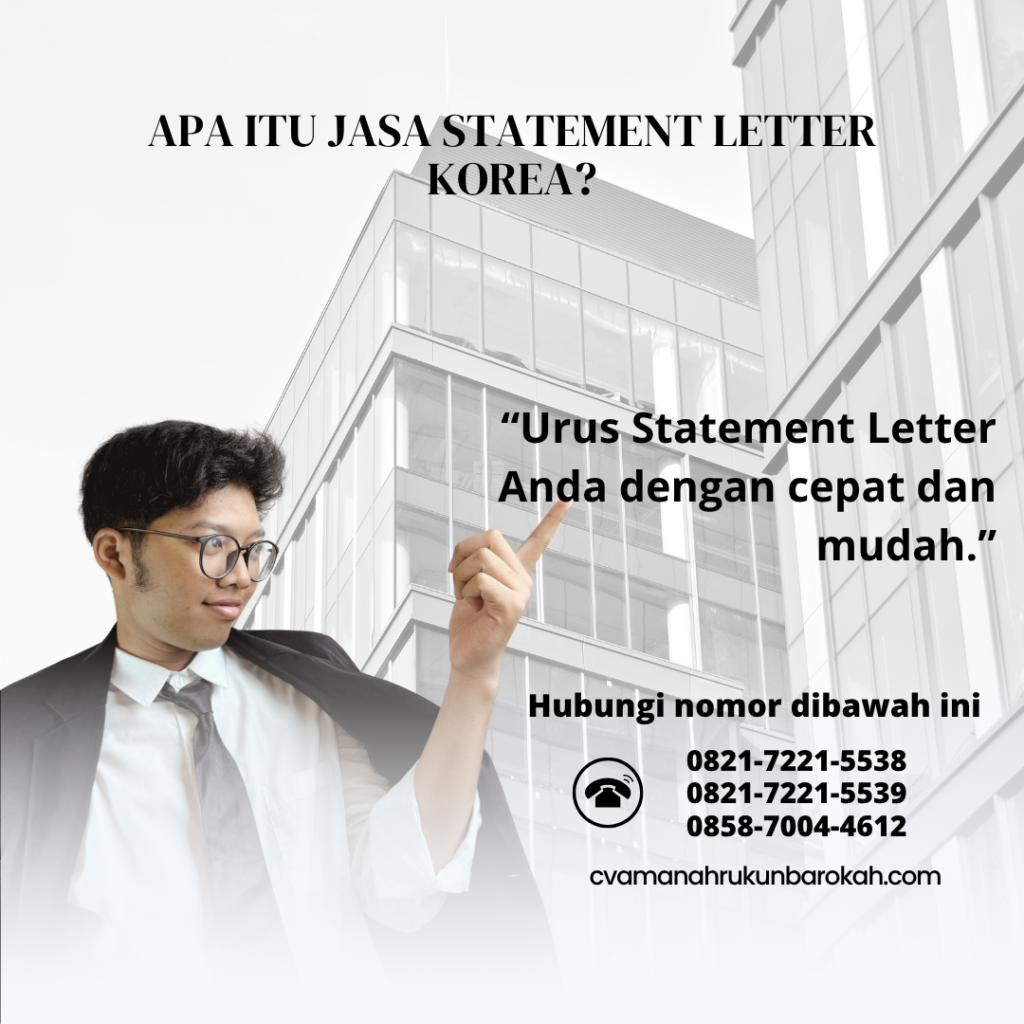 Apa Itu Jasa Statement Letter Korea