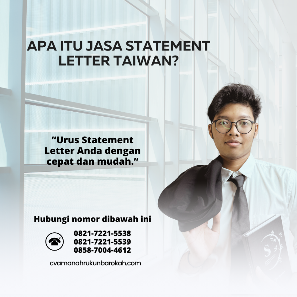 Apa Itu Jasa Statement Letter Taiwan Apa Itu Jasa Statement Letter Taiwan