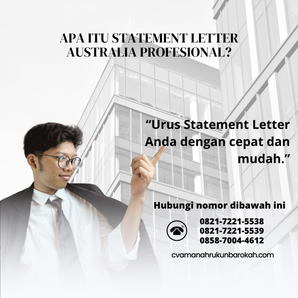 Apa Itu Statement Letter Australia Profesional