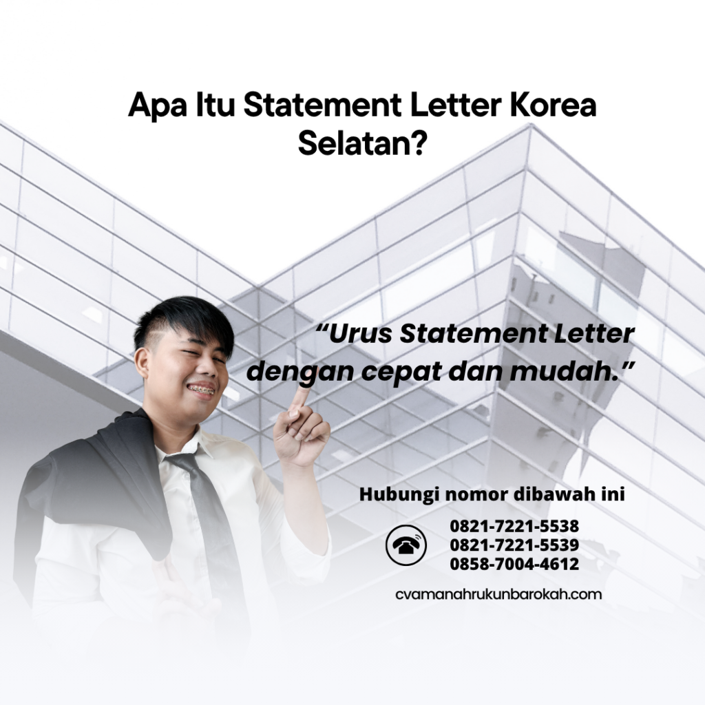 Apa Itu Statement Letter Korea Selatan