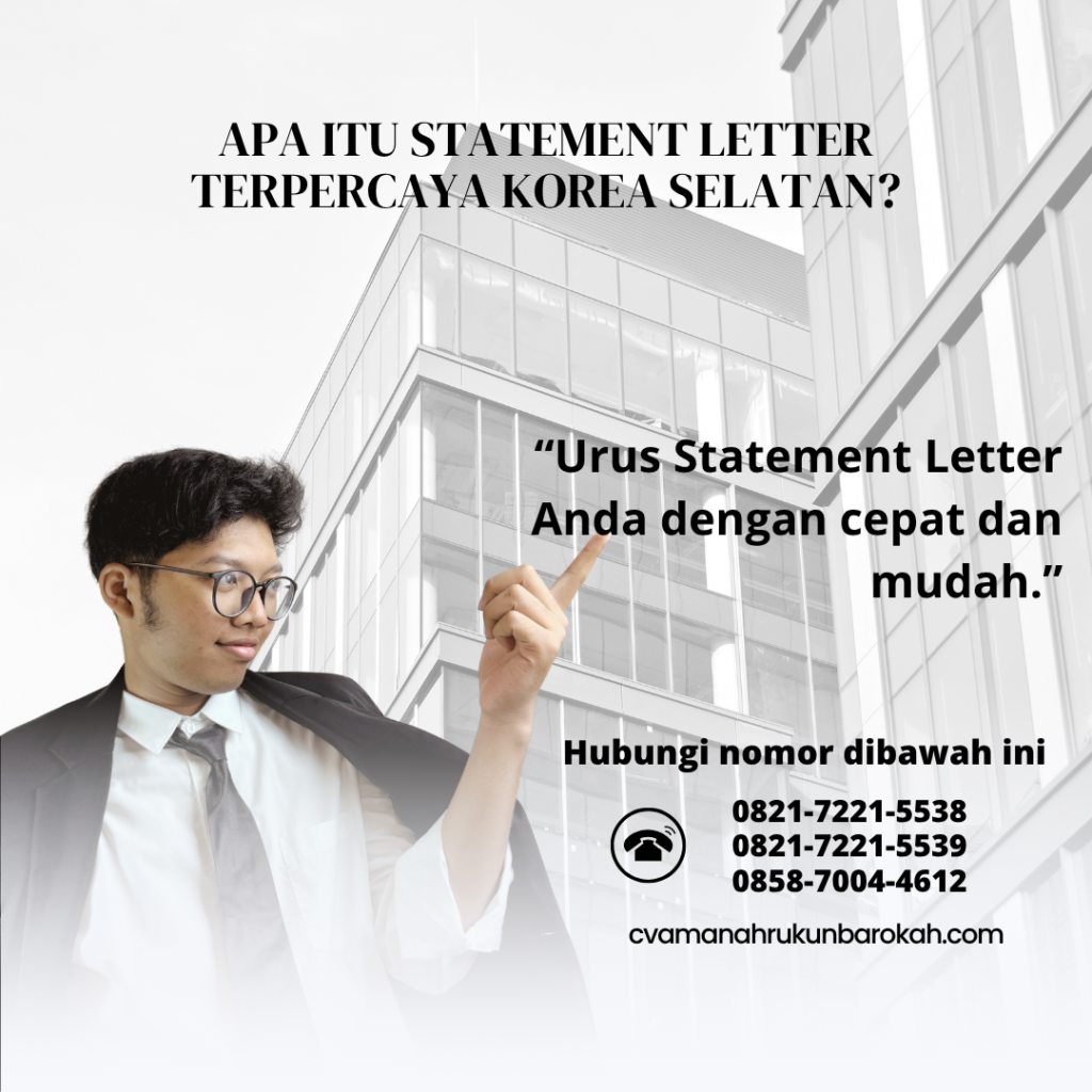 Apa Itu Statement Letter Terpercaya Korea Selatan