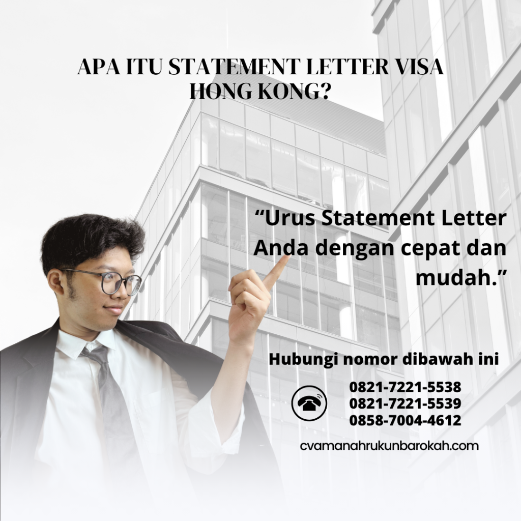 Apa Itu Statement Letter Visa Hong Kong