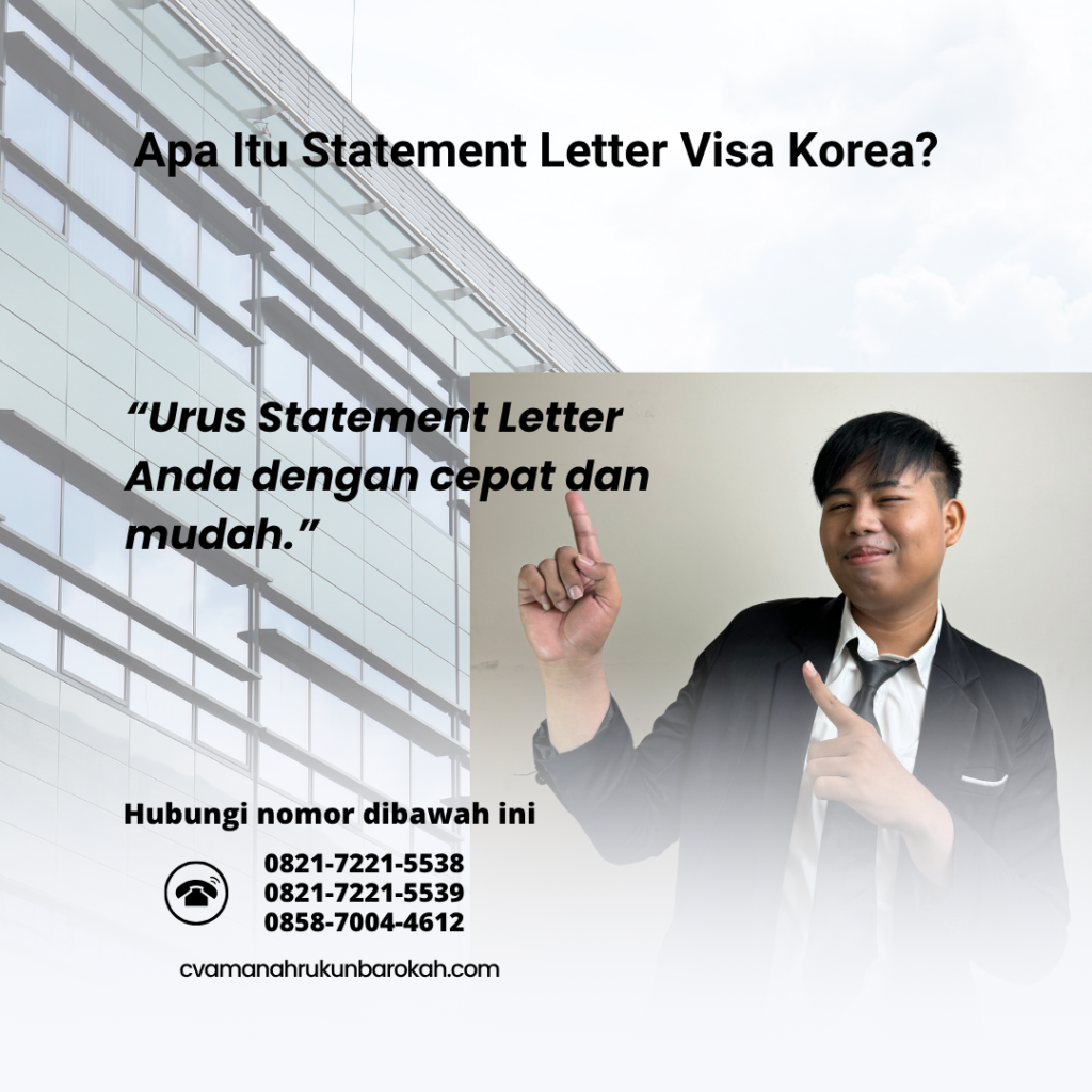 Apa Itu Statement Letter Visa Korea