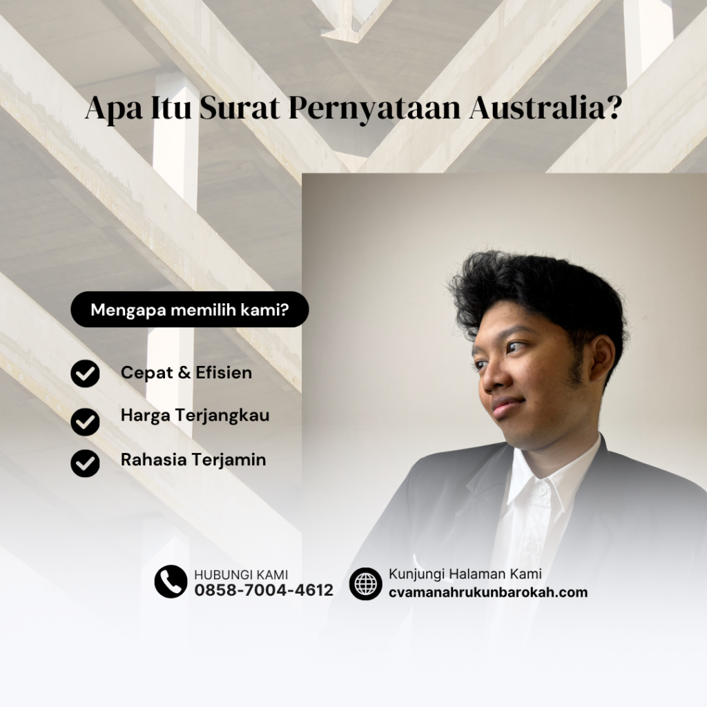 Apa Itu Surat Pernyataan Australia Apa Itu Surat Pernyataan Australia