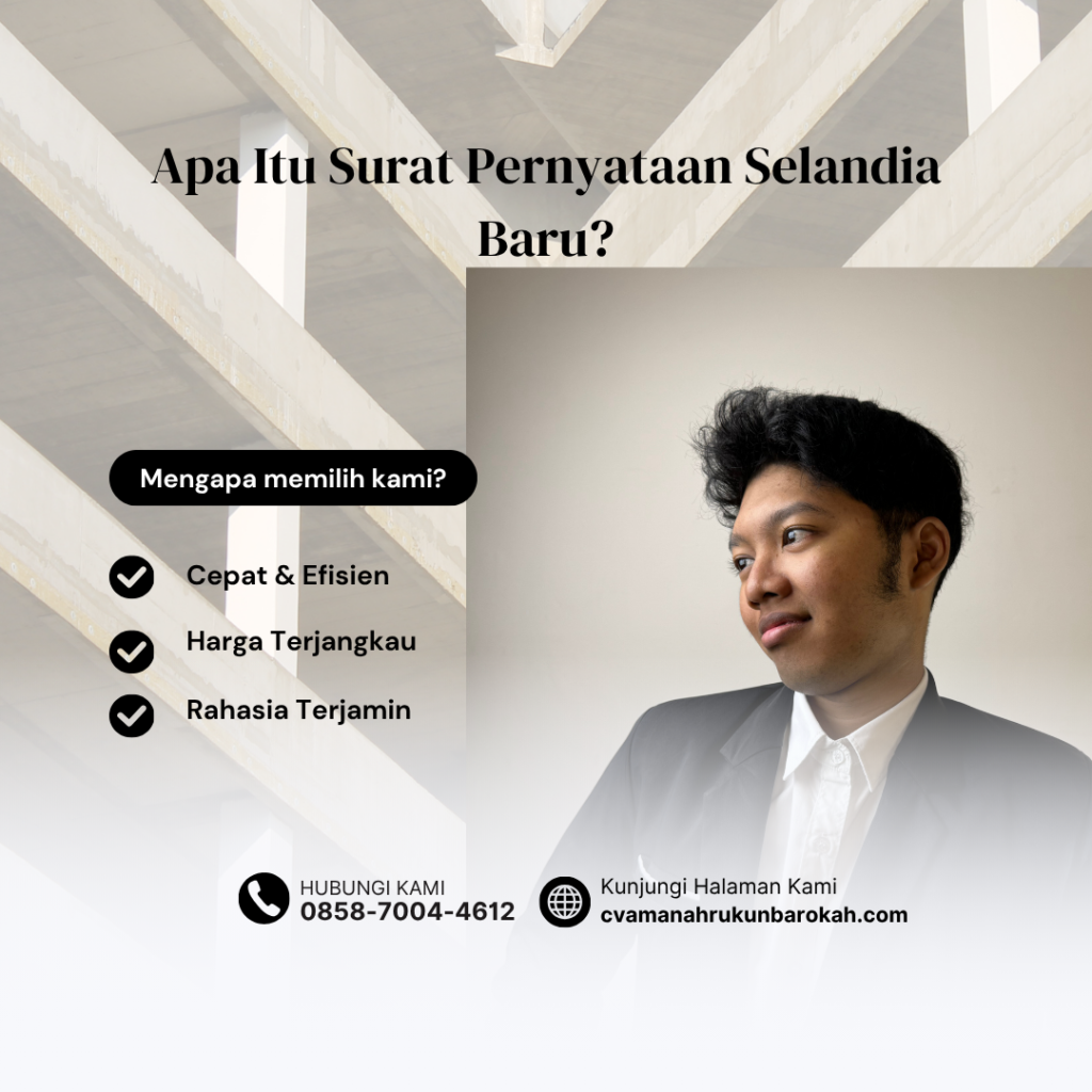 Apa Itu Surat Pernyataan Selandia Baru
