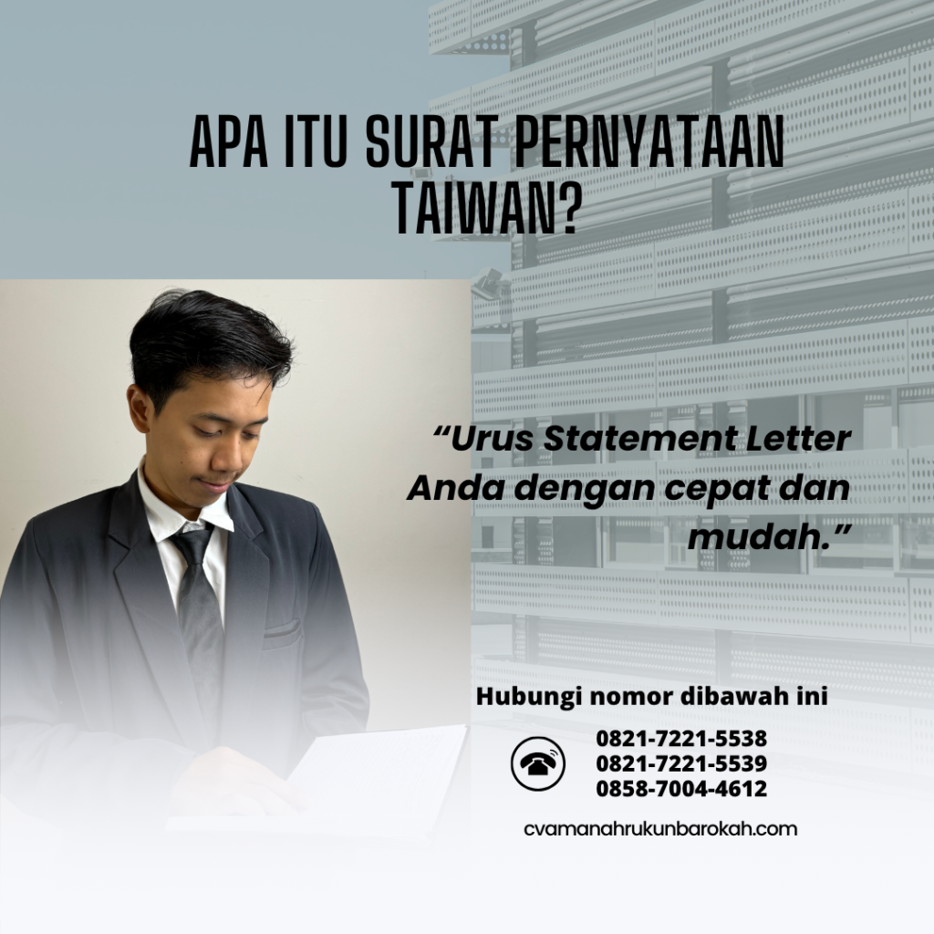 Apa Itu Surat Pernyataan Taiwan