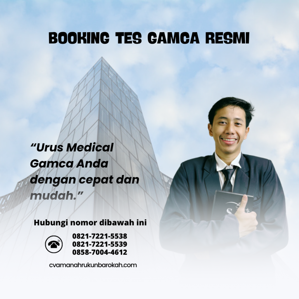 Booking Tes GAMCA Resmi