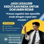 Jasa Legalisir Kedutaan India untuk Dokumen Resmi