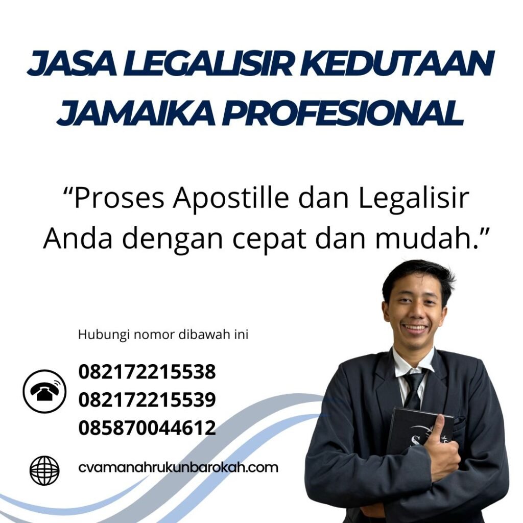 Jasa Legalisir Kedutaan Jamaika Profesional (1)