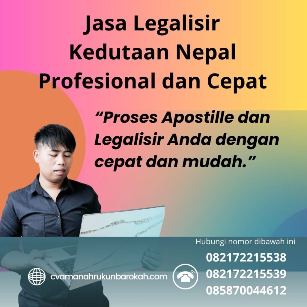 Jasa Legalisir Kedutaan Nepal Profesional dan Cepat (1)