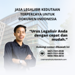 Jasa Legalisir Kedutaan Terpercaya untuk Dokumen Indonesia