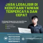 Jasa Legalisir di Kedutaan Taiwan Terpercaya dan Cepat