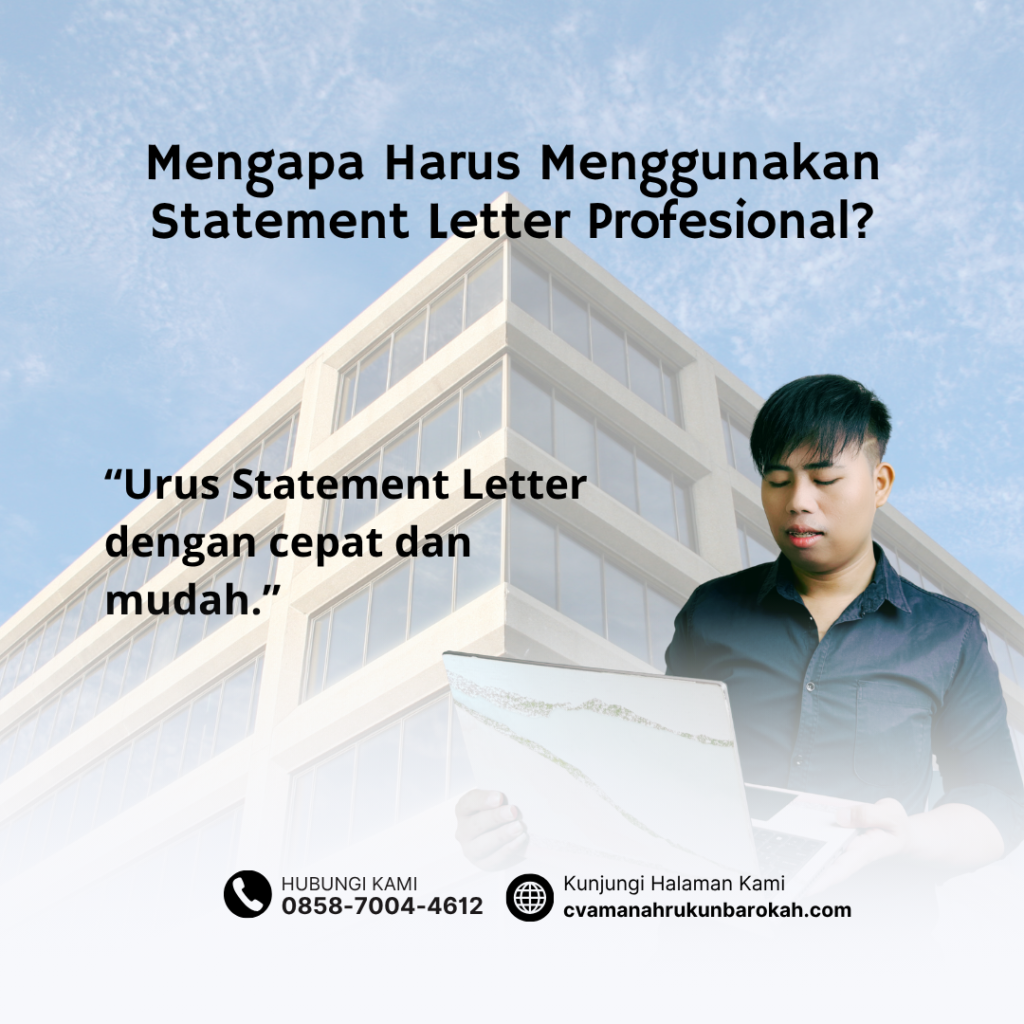 Mengapa Harus Menggunakan Statement Letter Profesional