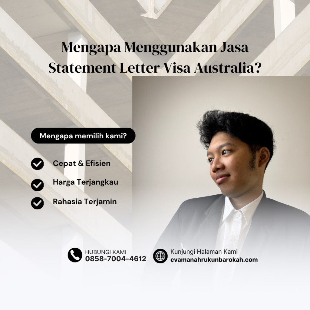 Mengapa Menggunakan Jasa Statement Letter Visa Australia