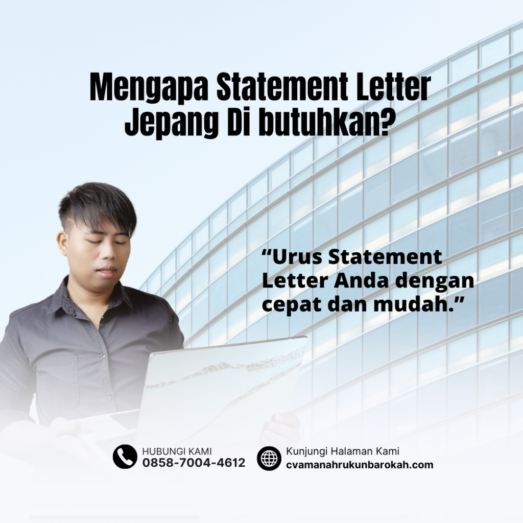 Mengapa Statement Letter Jepang Di butuhkan