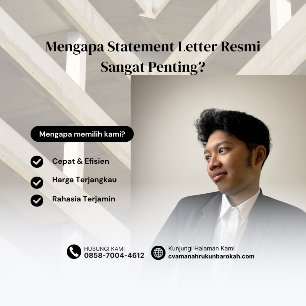 Mengapa Statement Letter Resmi Sangat Penting