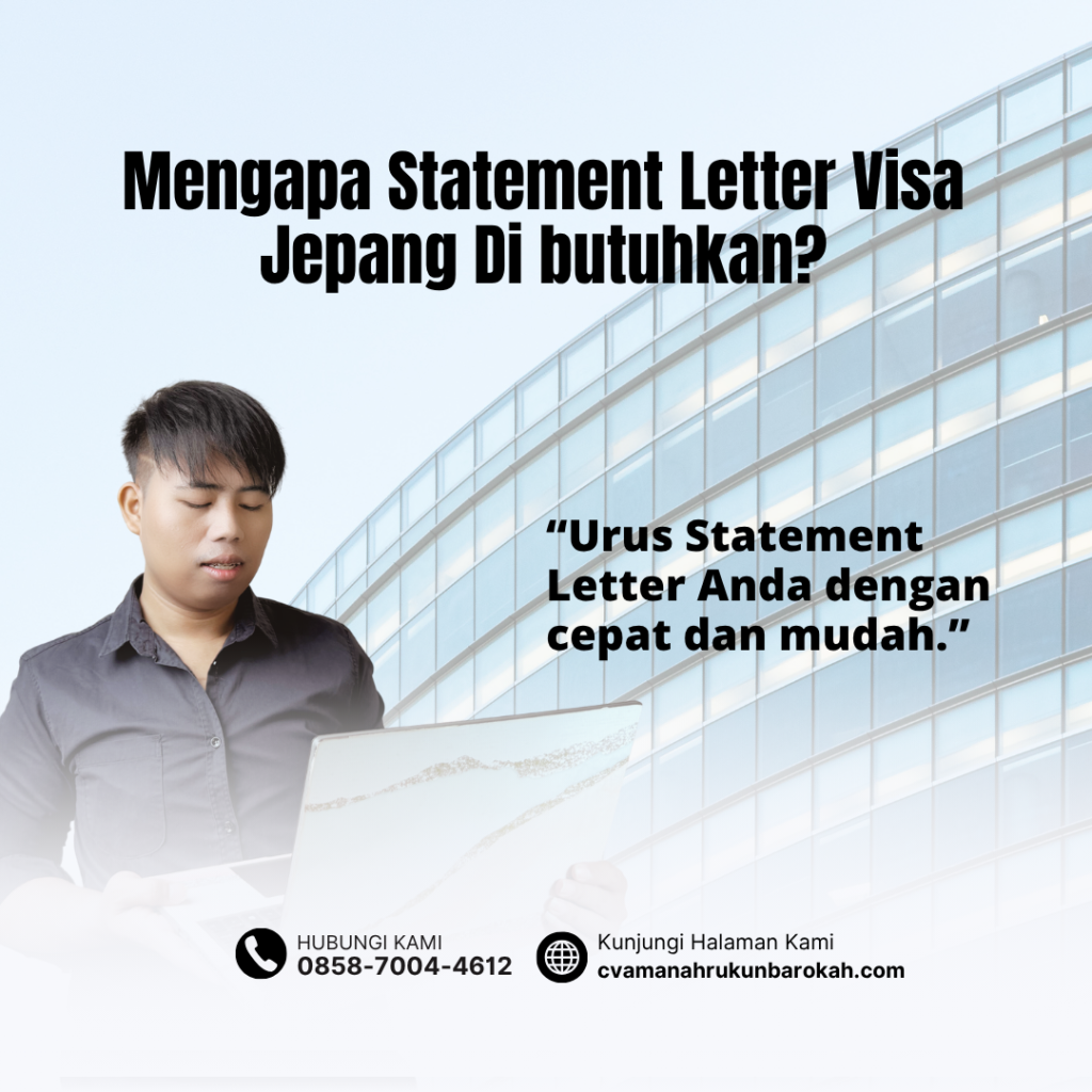 Mengapa Statement Letter Visa Jepang Di butuhkan Mengapa Statement Letter Visa Jepang Di butuhkan