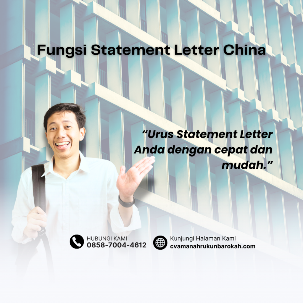 Fungsi Statement Letter China