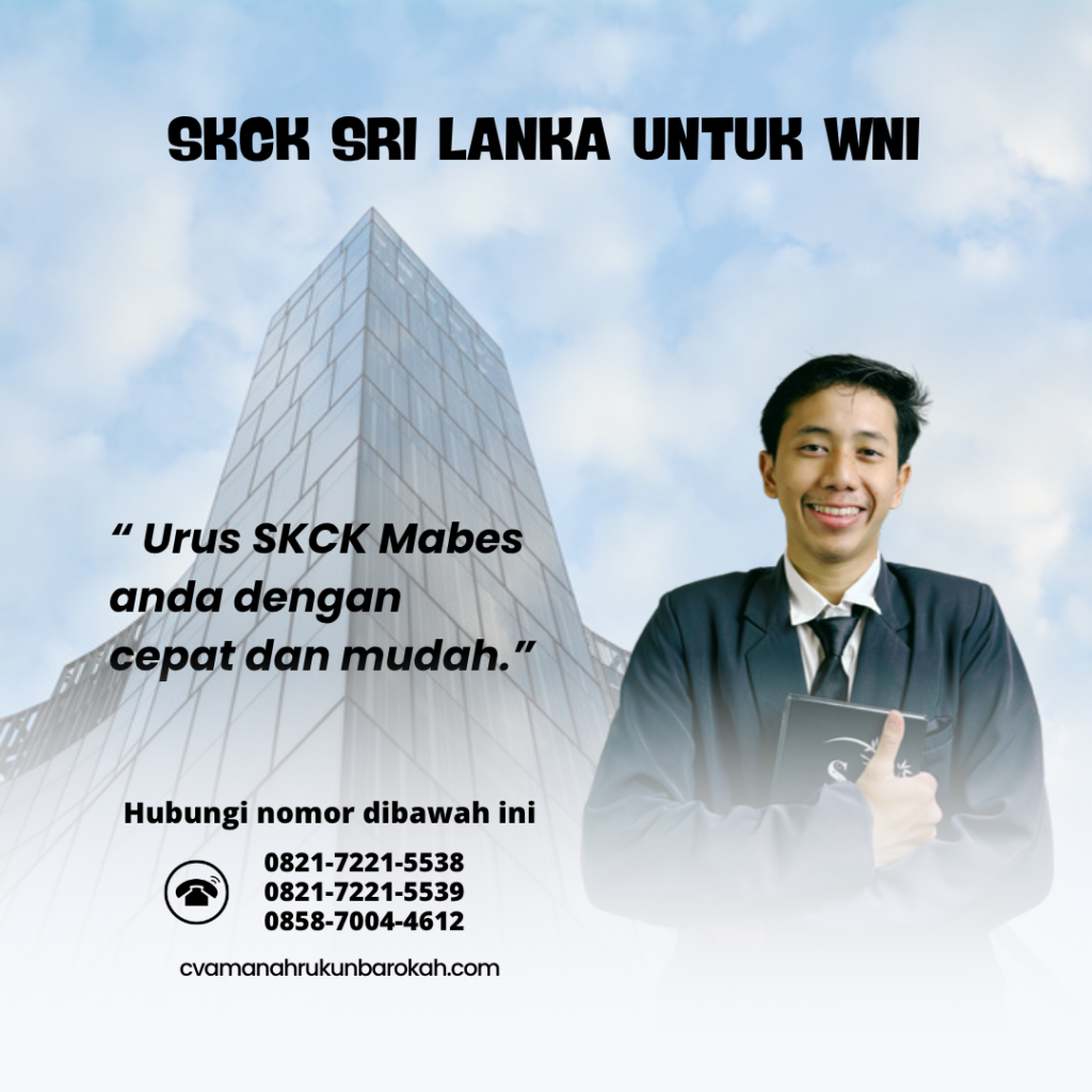 SKCK Sri Lanka untuk WNI
