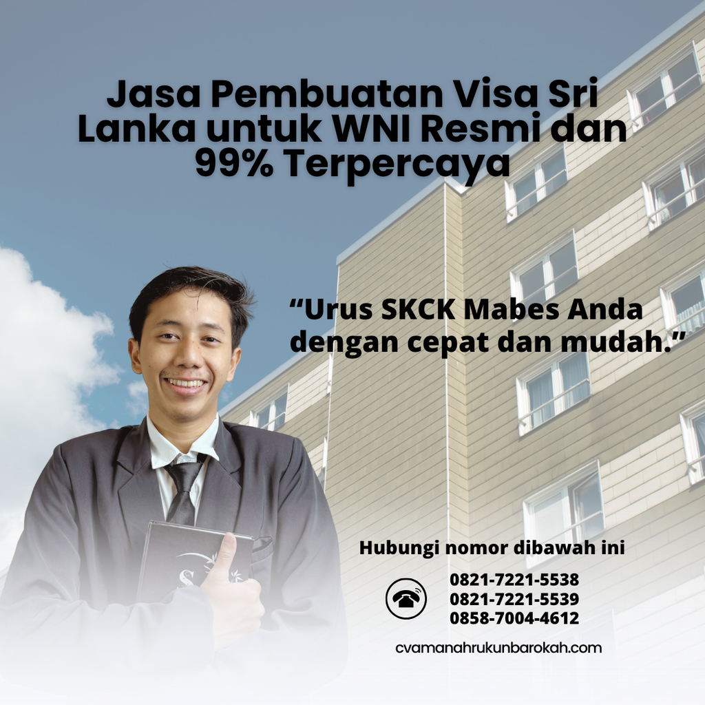 Jasa Pembuatan Visa Sri Lanka untuk WNI Resmi dan 99% Terpercaya