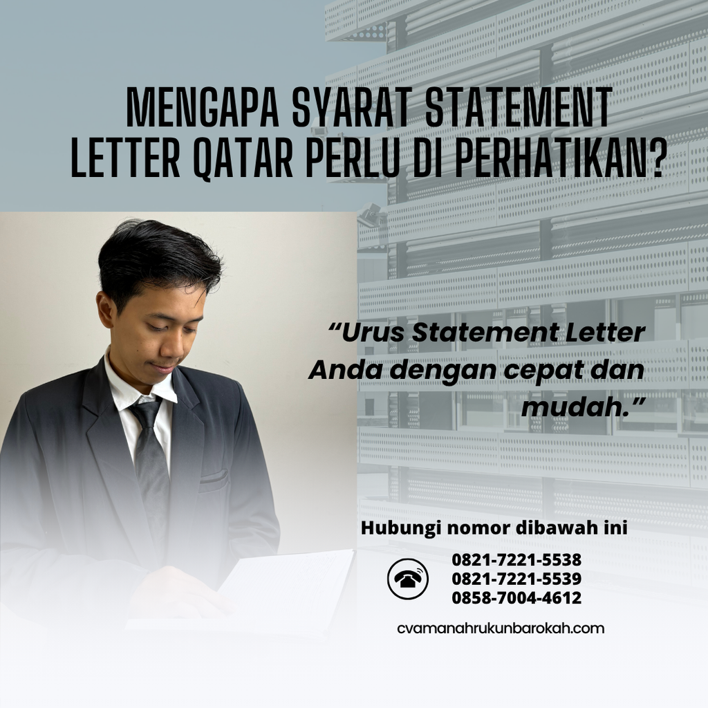 Mengapa Syarat Statement Letter Qatar Perlu Di perhatikan